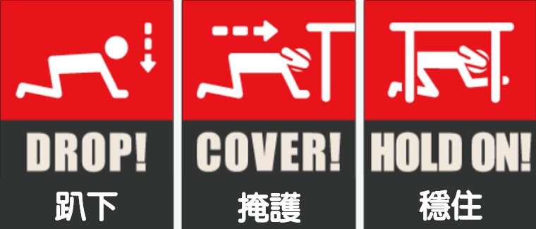 地震避難3步驟