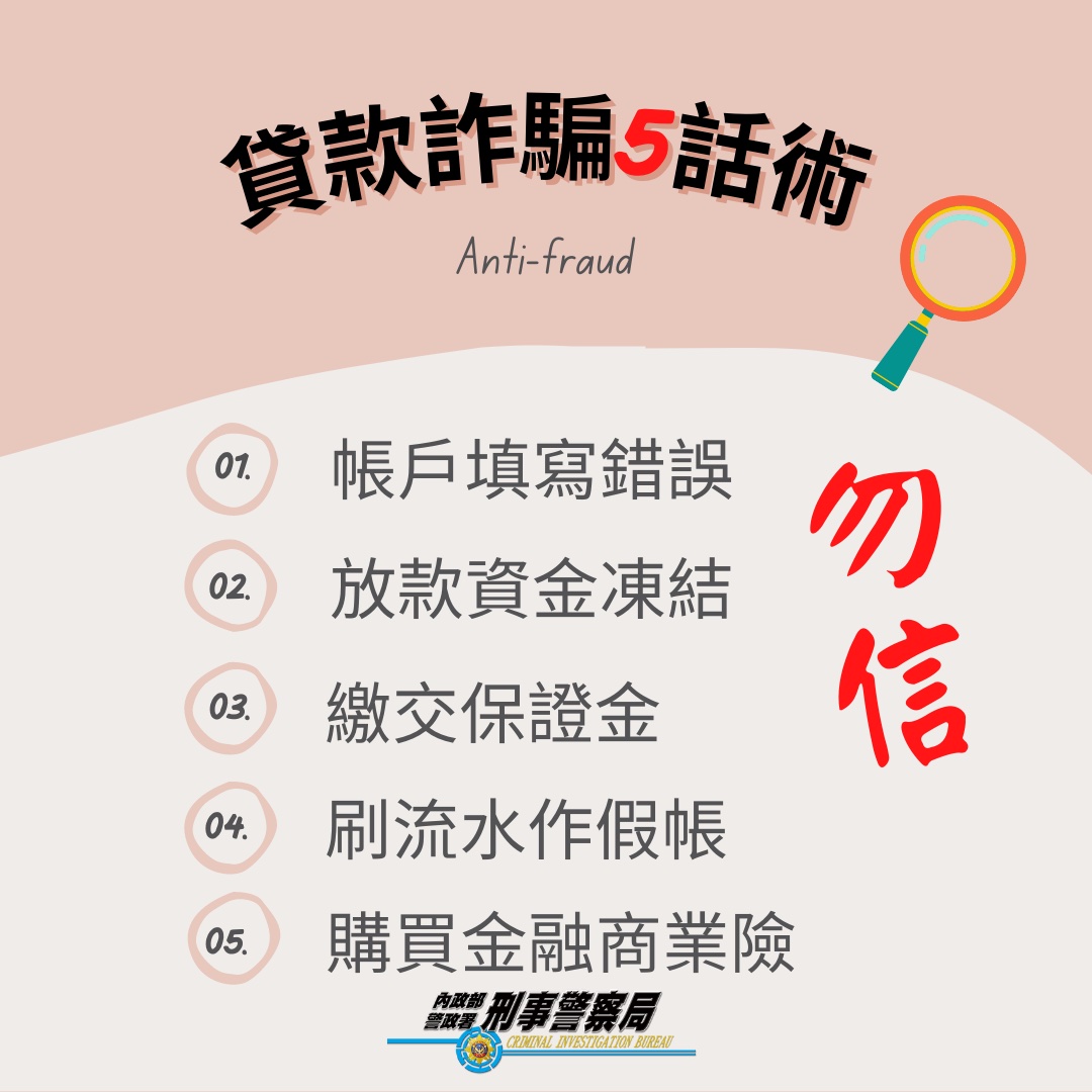 貸款詐騙5話術